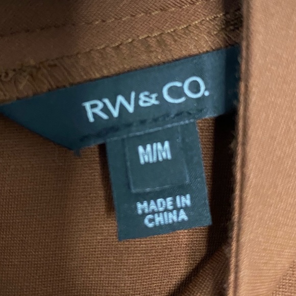 RW&Co brown draped dress - Picture 3 of 4